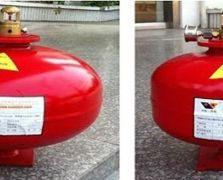 Hanging HFC-227ea fire extinguishing device